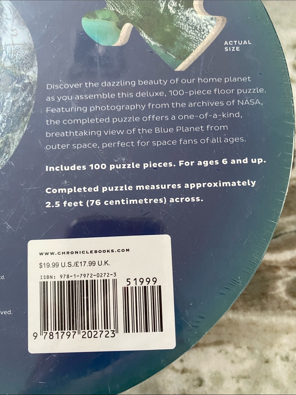 Earth 100-Piece Puzzle Wall Decor by NASA - Picture 6 of 6